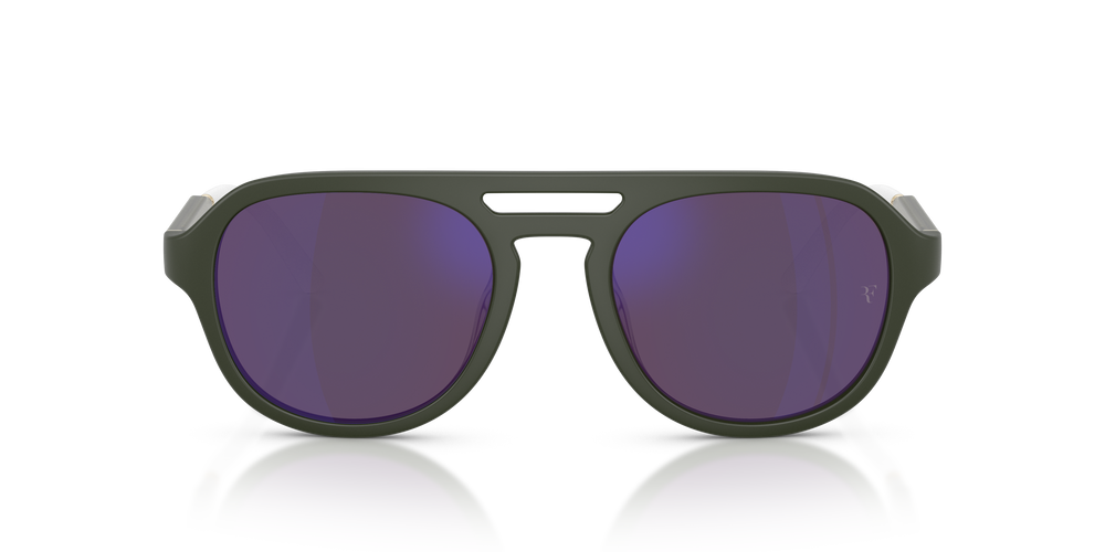 Oliver Peoples R-13 with Semi-Matte Green Smoke frame and Violet lenses - Image 2