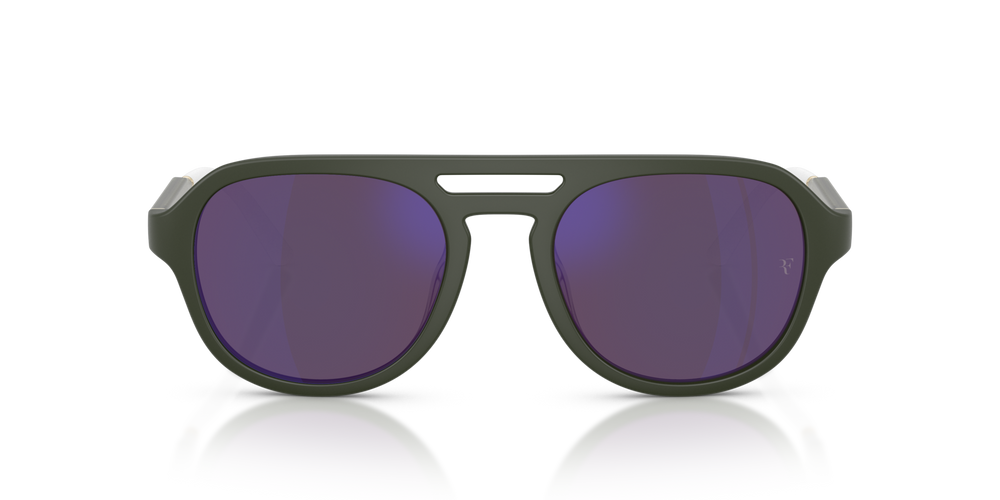 Oliver Peoples R-13 with Semi-Matte Green Smoke frame and Violet lenses - image 2