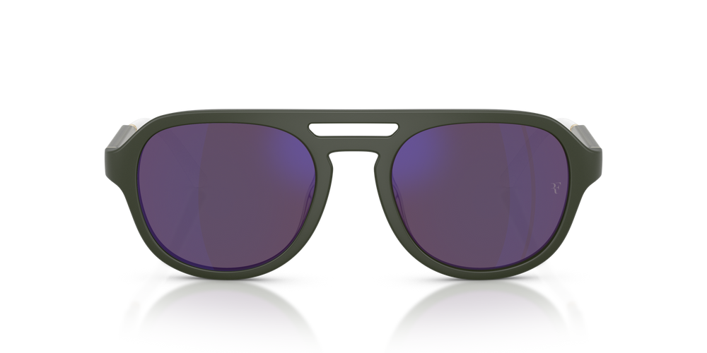 Oliver Peoples R-13 con montura Verde humo semimate y lentes Violeta - imagen 2