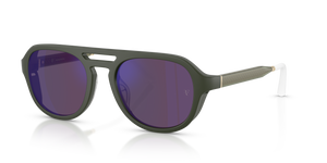 Oliver Peoples R-13 con montura Verde humo semimate y lentes Violeta - imagen 1