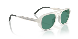 Oliver Peoples R-13 con montatura Bianco Caldo e lenti  Verde - L'immagine 3