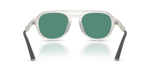 Oliver Peoples R-13 con montatura Bianco Caldo e lenti  Verde - L'immagine 5