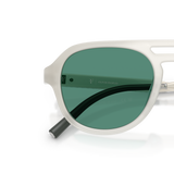 Oliver Peoples R-13 with Warm White frame and Green lenses - Variant