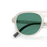 Oliver Peoples R-13 with Warm White frame and Green lenses - Variant