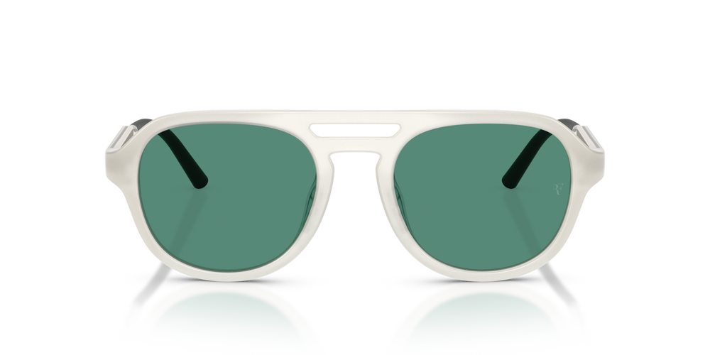 Oliver Peoples R-13 with Warm White frame and Green lenses - image 2