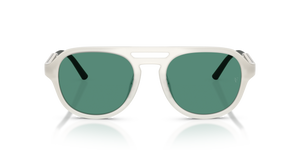 Oliver Peoples R-13 with Warm White frame and Green lenses - image 2