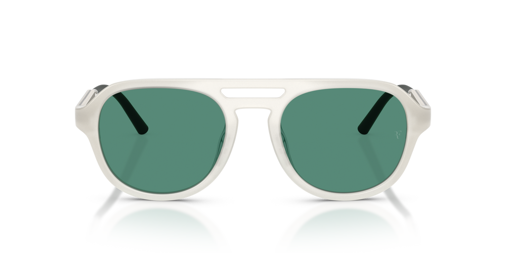 Oliver Peoples R-13 con montura Blanco cálido y lentes Verde - imagen 2