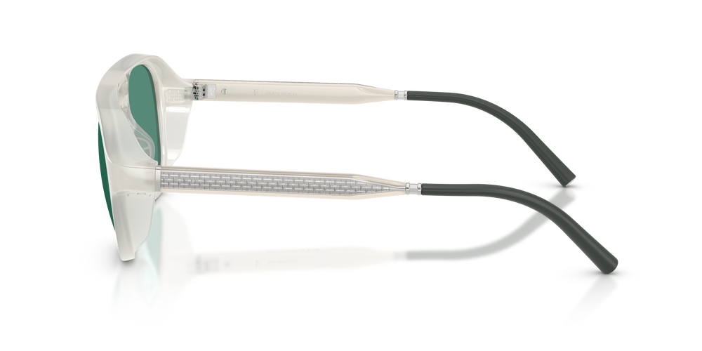 Oliver Peoples R-13 con montatura Bianco Caldo e lenti  Verde - L'immagine 4