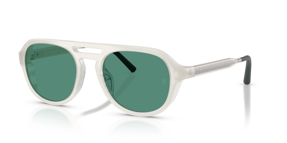 Oliver Peoples R-13 avec une monture Blanc chaleureux et des verres Vert - image 2