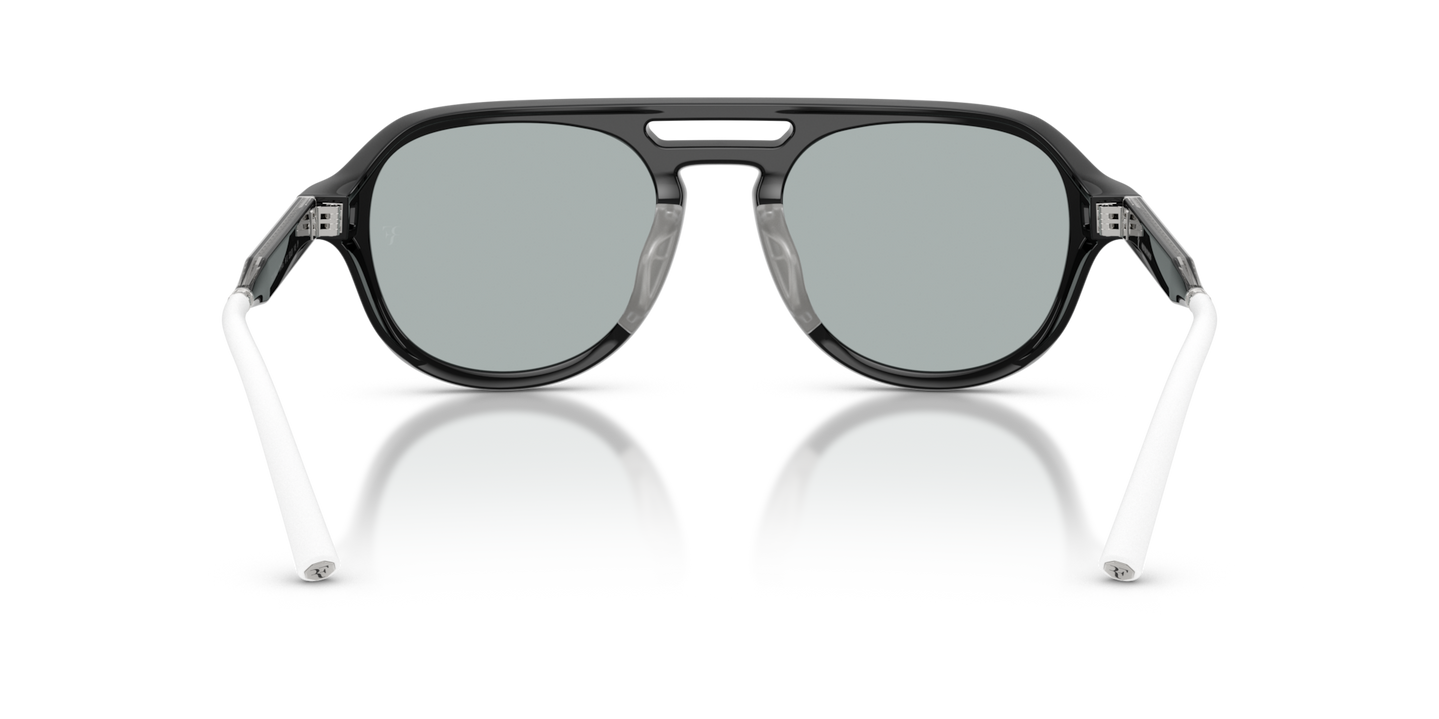Oliver Peoples R-13 with Black frame and Brown lenses - Image Nosepads
