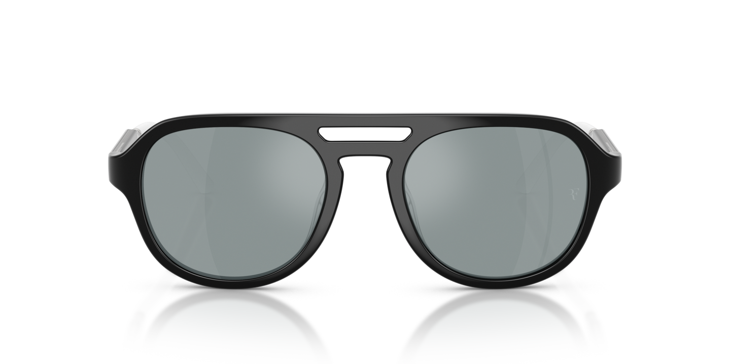 Oliver Peoples R-13 with Black frame and Brown lenses - Image Premium Material