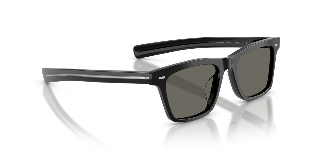 Oliver Peoples M∆estro with Black With Emerald frame and Grey lenses - Image 3