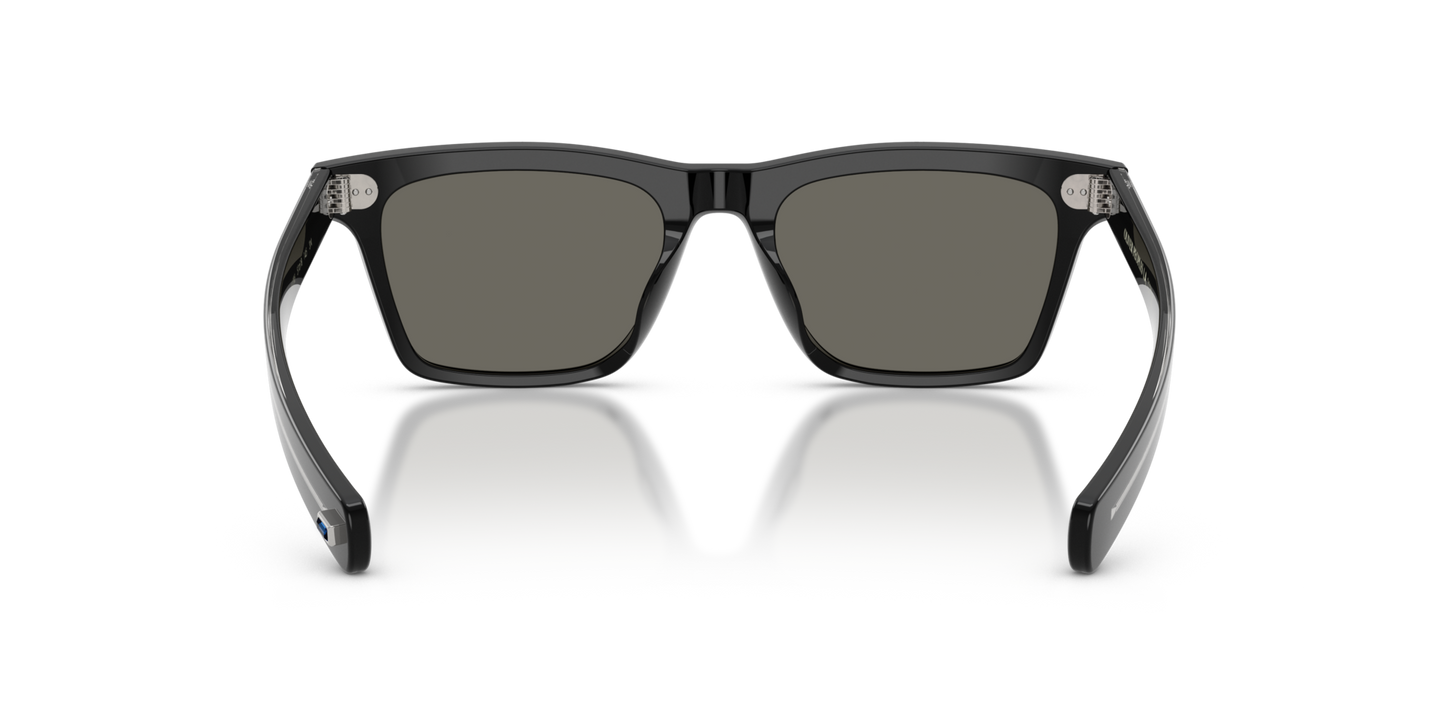 Oliver Peoples M∆estro with Black With Sapphire frame and Grey lenses - Image Nosepads