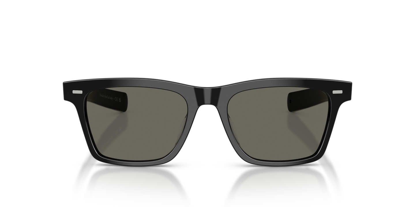 Oliver Peoples M∆estro with Black With Sapphire frame and Grey lenses - Image Lenses