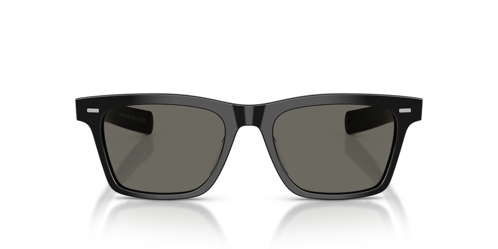Sie Oliver Peoples M∆estro mit Schwarz mit Rubinrot Gestell und Grau Gläsern - Das Bild 2