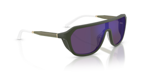 Oliver Peoples R-12 avec une monture Vert fumé semi-mat et des verres Violet - L'image 3