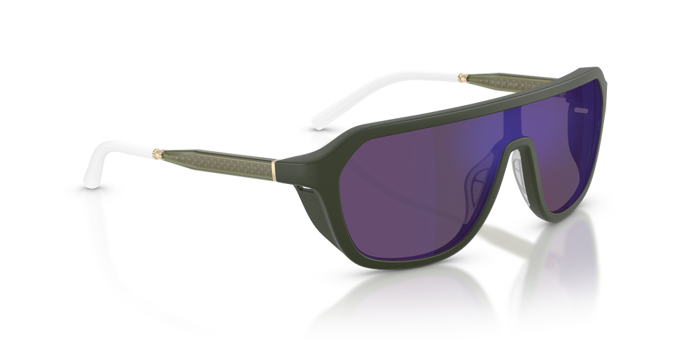 Oliver Peoples R-12 con montatura Verde Fumé Semi-Opaco e lenti  Viola - L'immagine 3