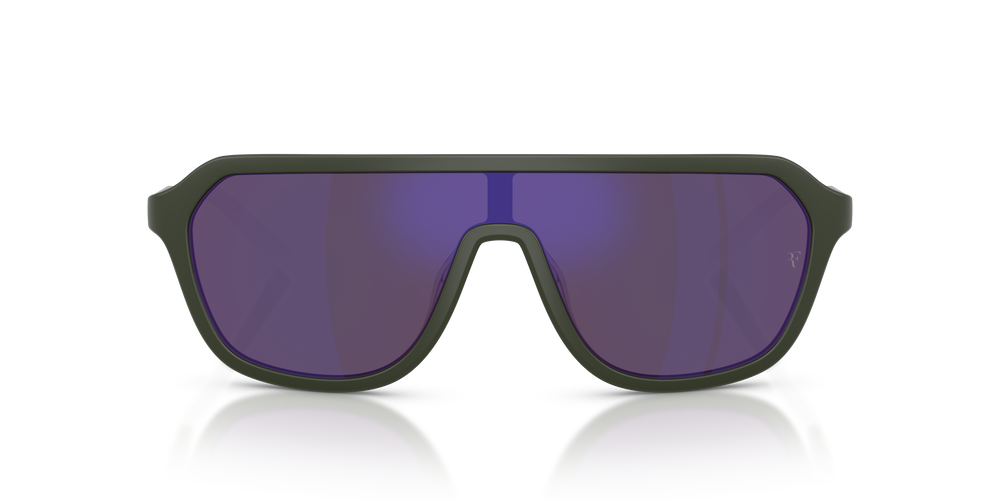 Oliver Peoples R-12 con montatura Verde Fumé Semi-Opaco e lenti  Viola - L'immagine 2