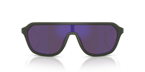 Oliver Peoples R-12 avec une monture Vert fumé semi-mat et des verres Violet - L'image 2