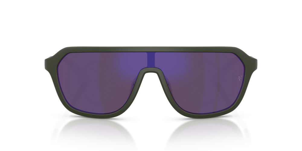 Oliver Peoples R-12 con montatura Verde Fumé Semi-Opaco e lenti  Viola - immagine 2