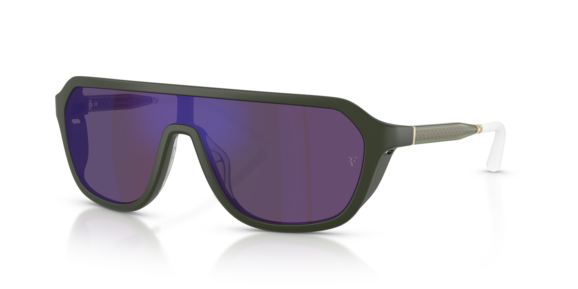 Oliver Peoples R-12 with Semi-Matte Green Smoke frame and Royal
