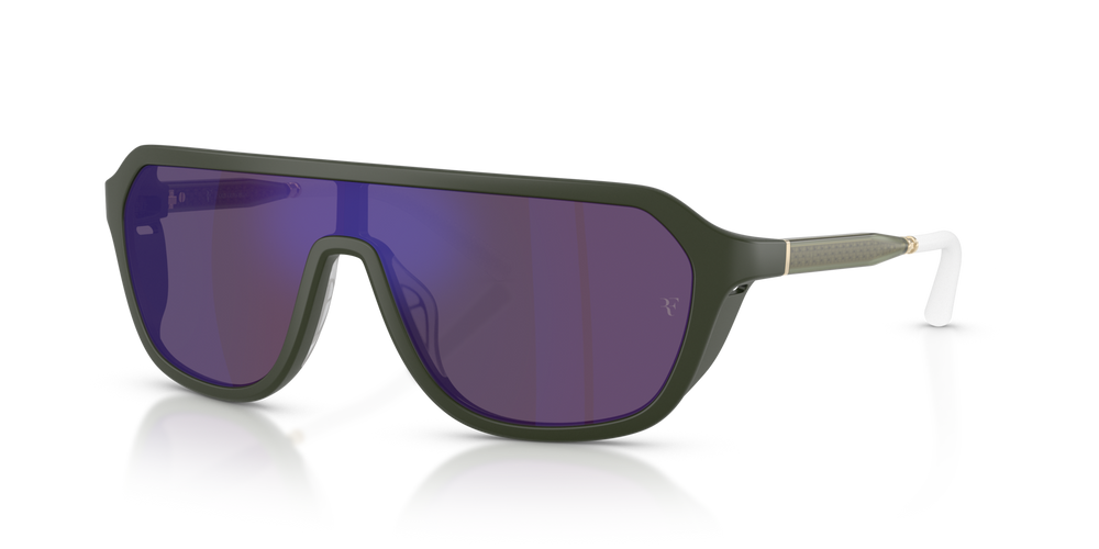 Oliver Peoples R-12 con montatura Verde Fumé Semi-Opaco e lenti  Viola - immagine 1
