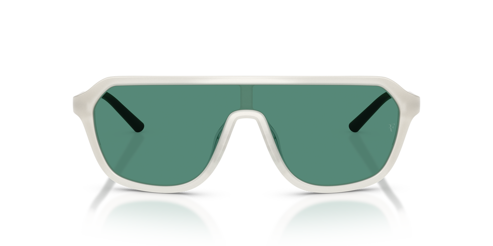 Oliver Peoples R-12 with Warm White frame and Green lenses - Image 2
