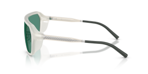Oliver Peoples R-12 with Warm White frame and Green lenses - Image 4