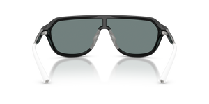 Oliver Peoples R-12 con montatura Nero e lenti  Grigio - immagine 5
