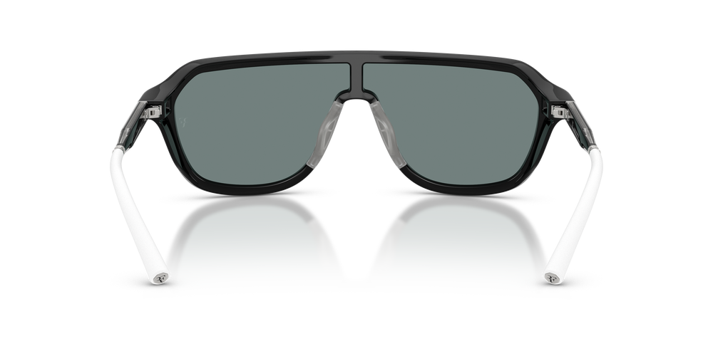 Oliver Peoples R-12 con montatura Nero e lenti  Grigio - L'immagine 5
