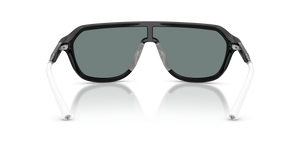 Oliver Peoples R-12 con montatura Nero e lenti  Grigio - L'immagine 5
