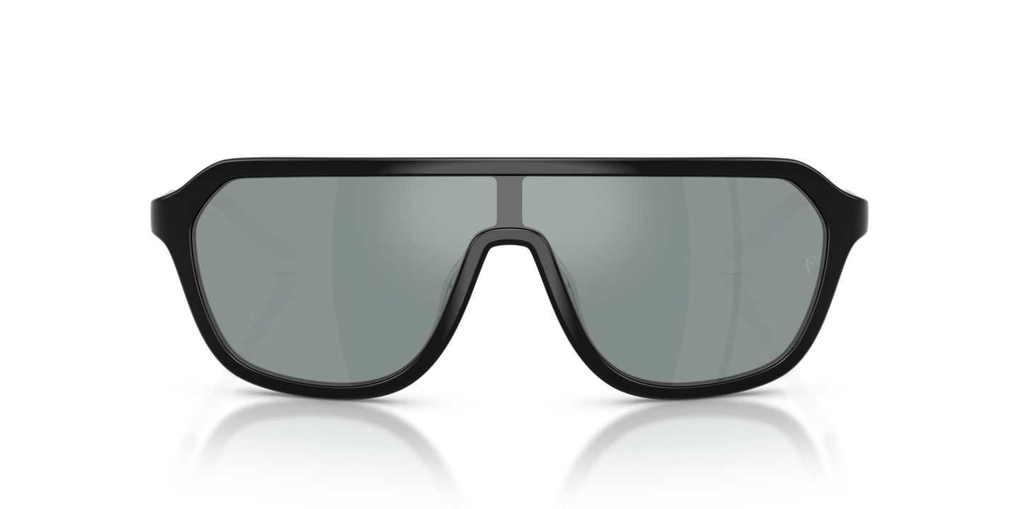 Oliver Peoples R-12 con montatura Nero e lenti  Grigio - Immagine Lenti ad alte prestazioni
