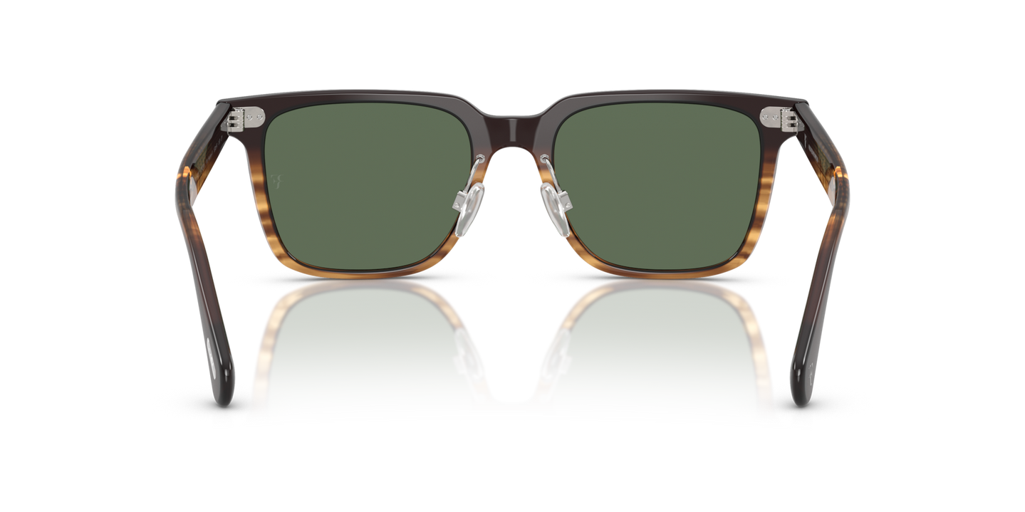 Oliver Peoples Mr. Federer II avec une monture Cortado et des verres Vert - Image Plaquettes de nez