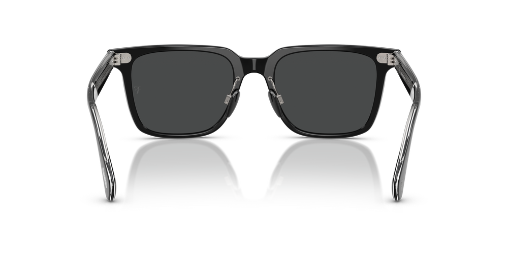 Sie Oliver Peoples Mr. Federer II mit Schwarz Gestell und Grau Gläsern - Bild 5