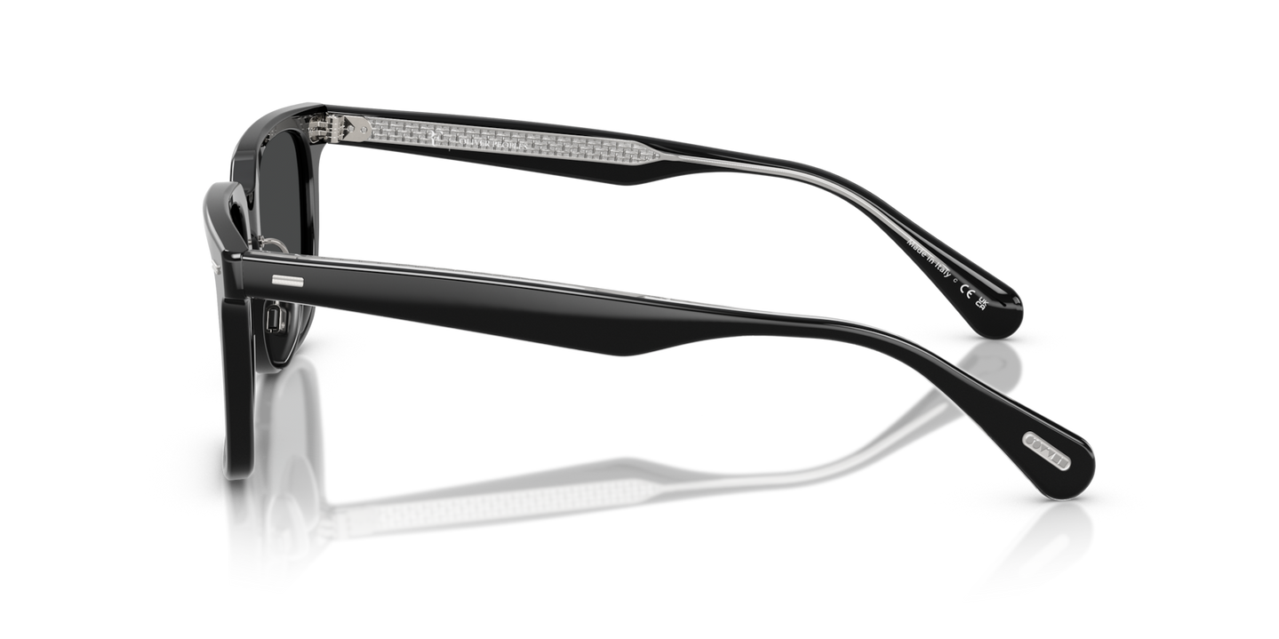 Oliver Peoples Mr. Federer II avec une monture Noir et des verres Gris - Image Filigrane personnalisé