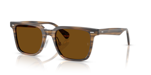 Sie Oliver Peoples Mr. Federer II mit Olivgrün Rauch Gestell und Braun Gläsern - Bild 8