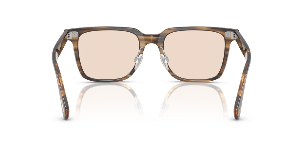 Sie Oliver Peoples Mr. Federer II mit Olivgrün Rauch Gestell und Braun Gläsern - Bild 6