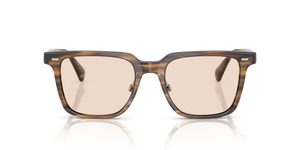 Oliver Peoples Mr. Federer II con montatura Verde oliva effetto fumé e lenti  Marrone - L'immagine 3