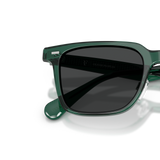 Sie Oliver Peoples Mr. Federer II mit Translucent Dark Teal Gestell und Grau Gläsern - Variant
