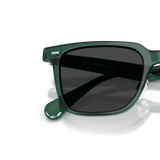 Sie Oliver Peoples Mr. Federer II mit Translucent Dark Teal Gestell und Grau Gläsern - Variant