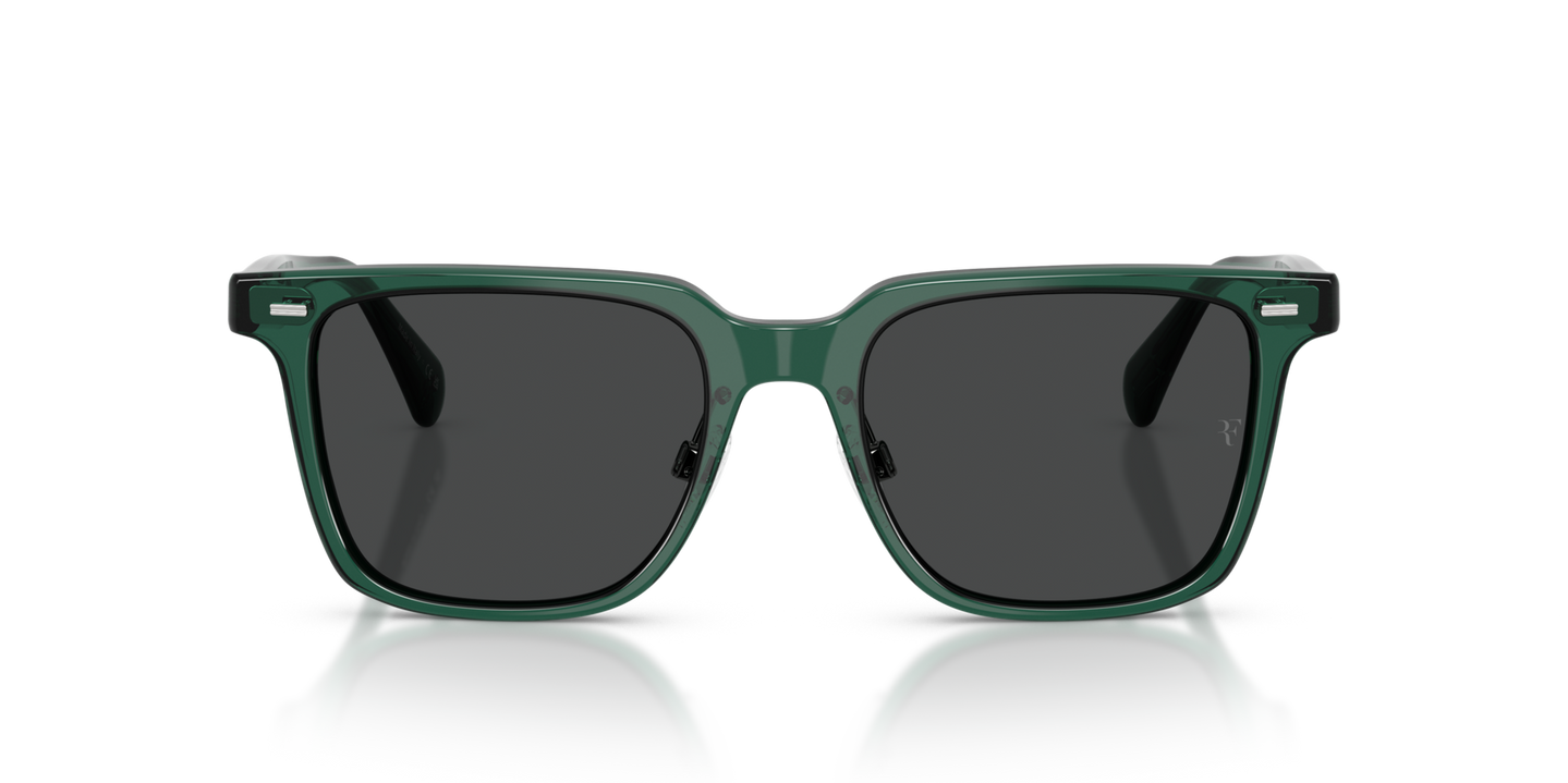 Oliver Peoples Mr. Federer II with Translucent Dark Teal frame and Grey lenses - Image Performance Lenses