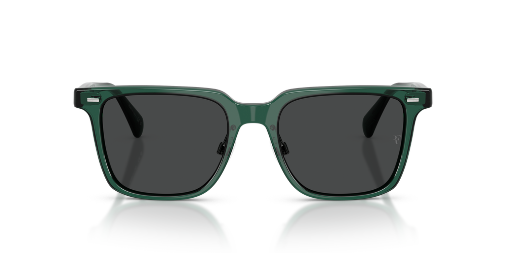 Oliver Peoples Mr. Federer II with Translucent Dark Teal frame and Grey lenses - Image 2