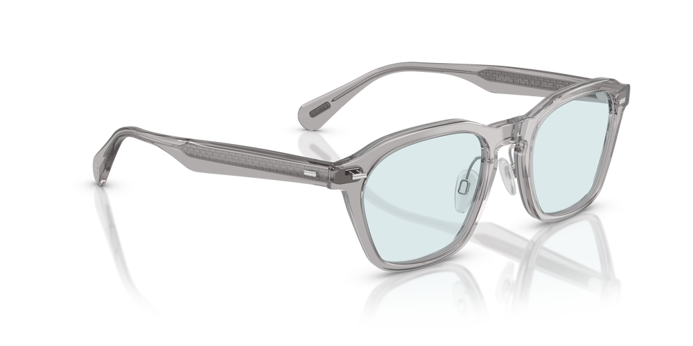 Sie Oliver Peoples R-11 mit Workman Grau Gestell und Blau Gläsern - Das Bild 4