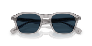 Sie Oliver Peoples R-11 mit Workman Grau Gestell und Blau Gläsern - Das Bild 7