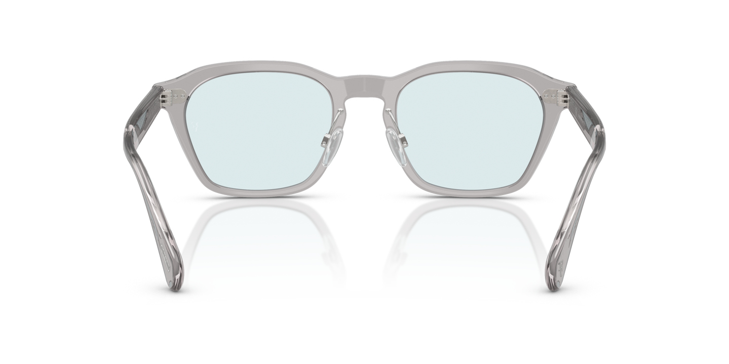 Oliver Peoples R-11 con montatura Grigio Workman e lenti  Blu - Immagine Naselli