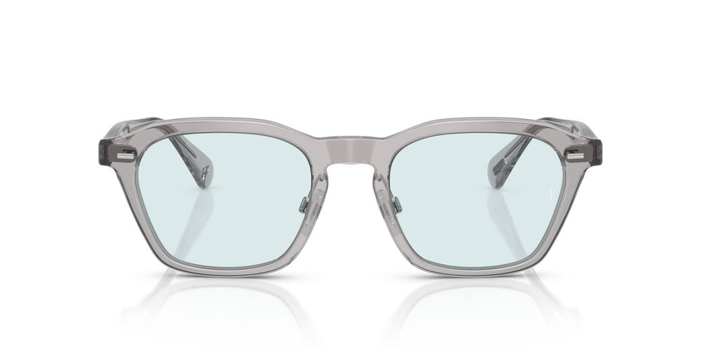 Sie Oliver Peoples R-11 mit Workman Grau Gestell und Blau Gläsern - Das Bild 3