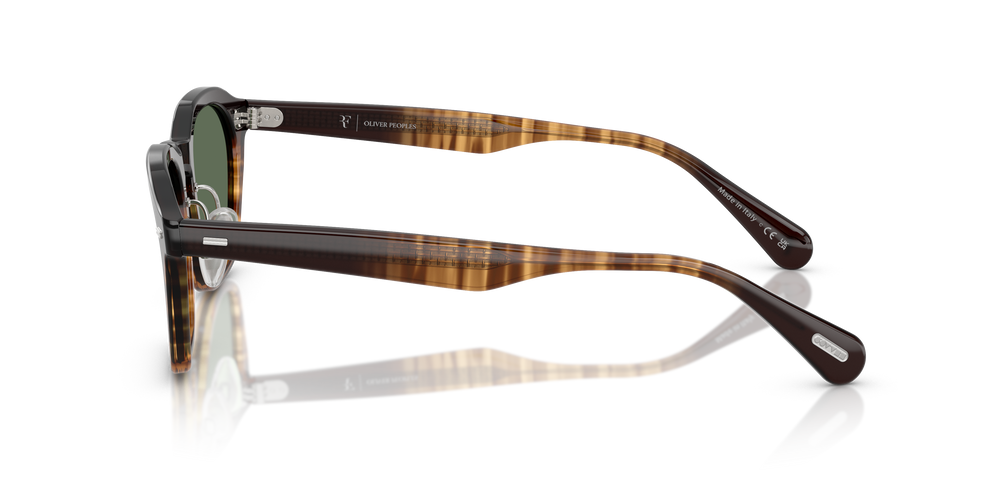 Sie Oliver Peoples R-11 mit Cortado Gestell und Grün Gläsern - Das Bild 4