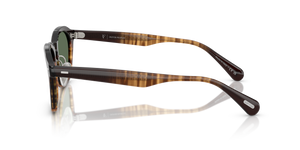 Sie Oliver Peoples R-11 mit Cortado Gestell und Grün Gläsern - Das Bild 4