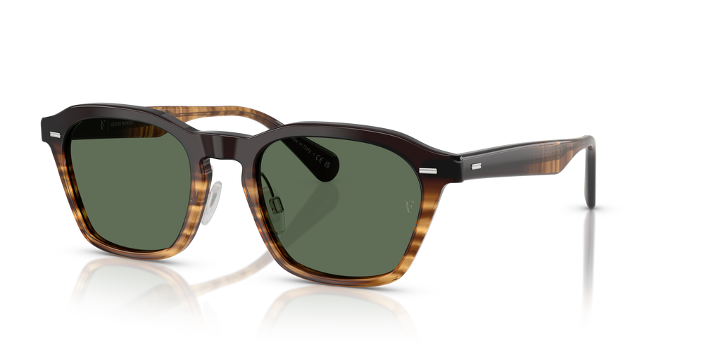 Sie Oliver Peoples R-11 mit Cortado Gestell und Grün Gläsern - Das Bild 1
