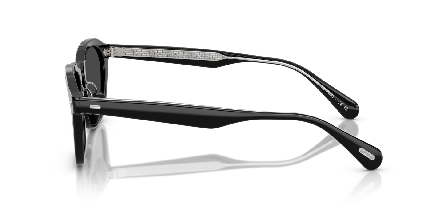 Oliver Peoples R-11 with Black frame and Grey lenses - Image Custom Corewire Filigree